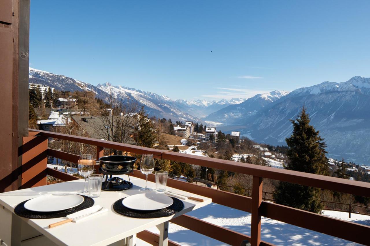 Magnifique Appartement Proche Du Centre Et Du Ski Crans-Montana Dış mekan fotoğraf